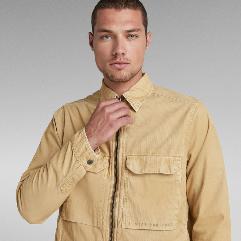 G-STAR® Zip Cord Overshirt Beige