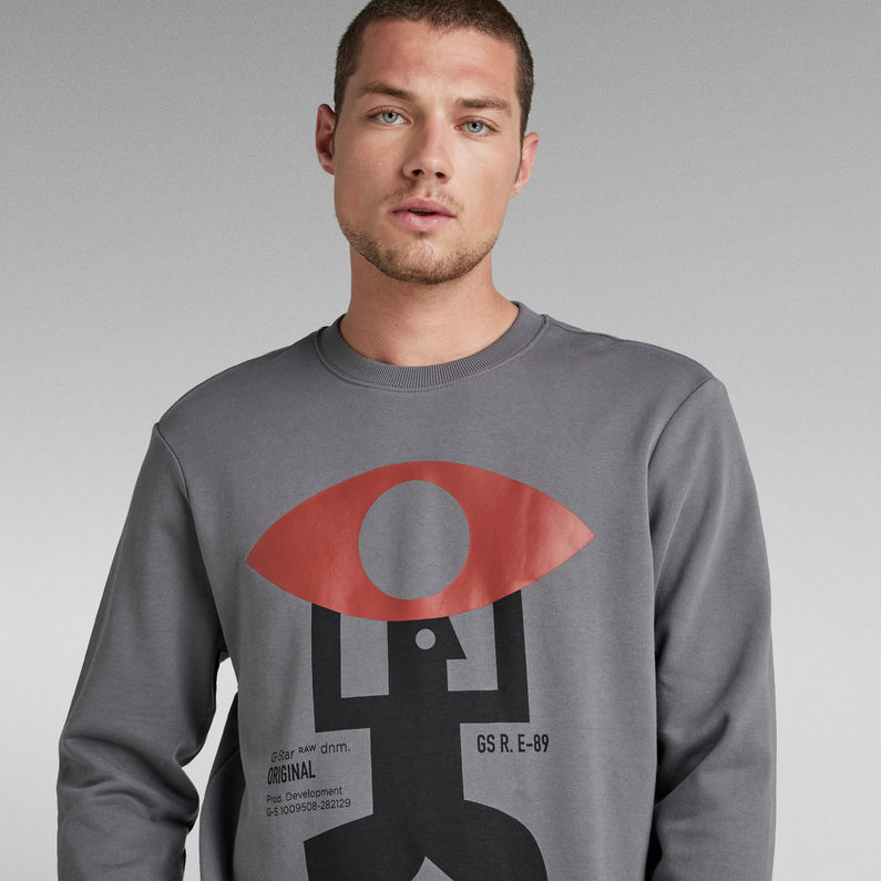 G-STAR® Graphic Sweater Grey