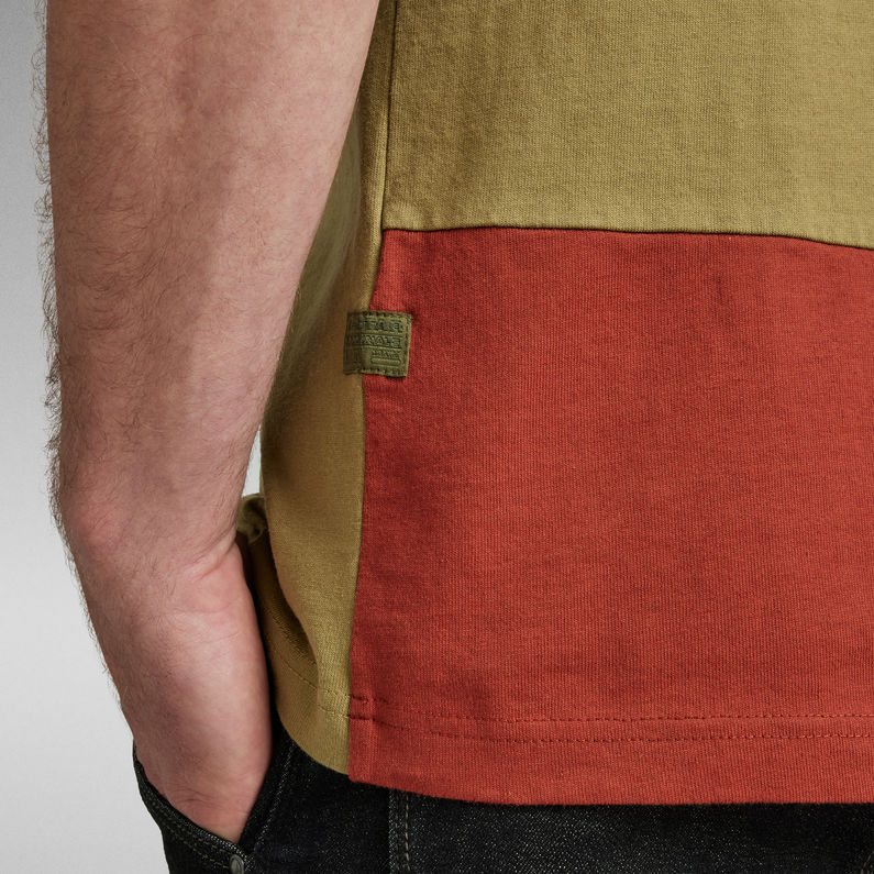 G-STAR® Canoe Colorblock T-Shirt Green