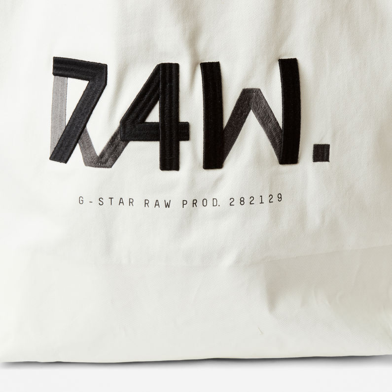 G-STAR® Canvas Artwork Shopper White inside view