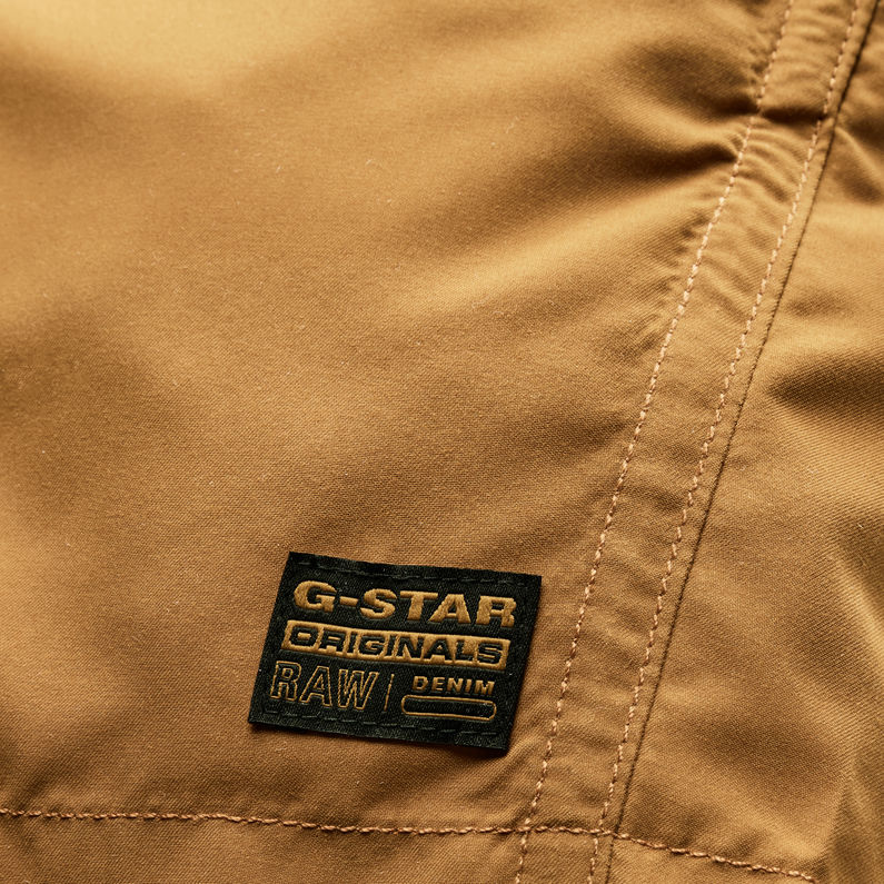 G-STAR® Dirik Solid Badeshorts Braun detail shot