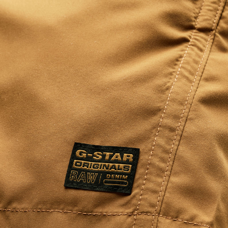 G-Star RAW® Dirik Solid Swim Shorts Brown detail shot