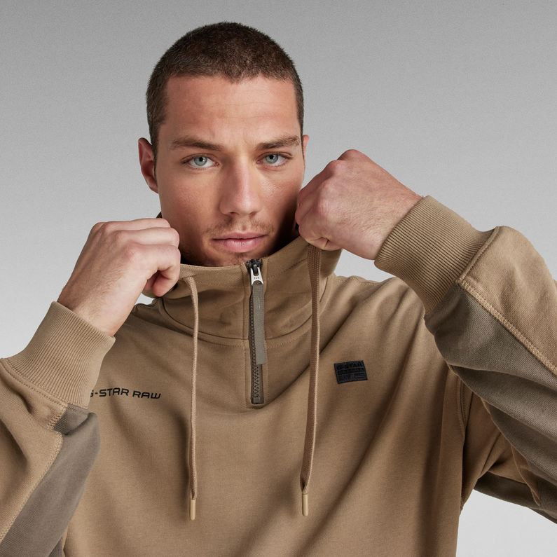 G-STAR® Half Zip Loose Hooded Sweatshirt Mehrfarbig
