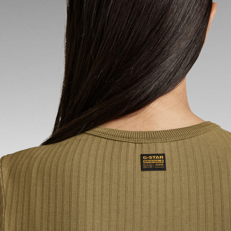 G-STAR® Slim Rib Top Grün