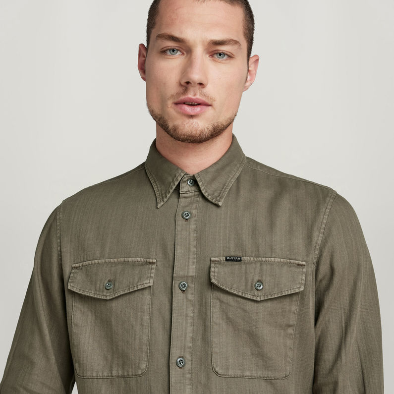 Marine Slim Shirt | Brown | G-Star RAW® US