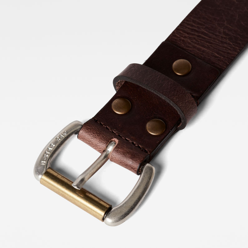 G-STAR® Ceinture Dast Brun detail shot buckle