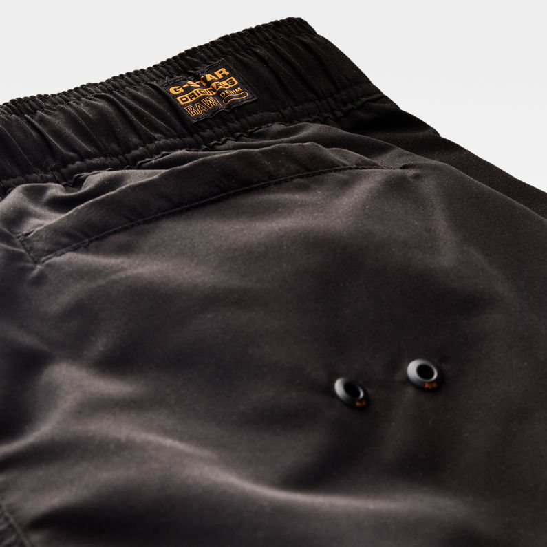 G-STAR® Short de bain Dirik Raw Number Noir detail shot
