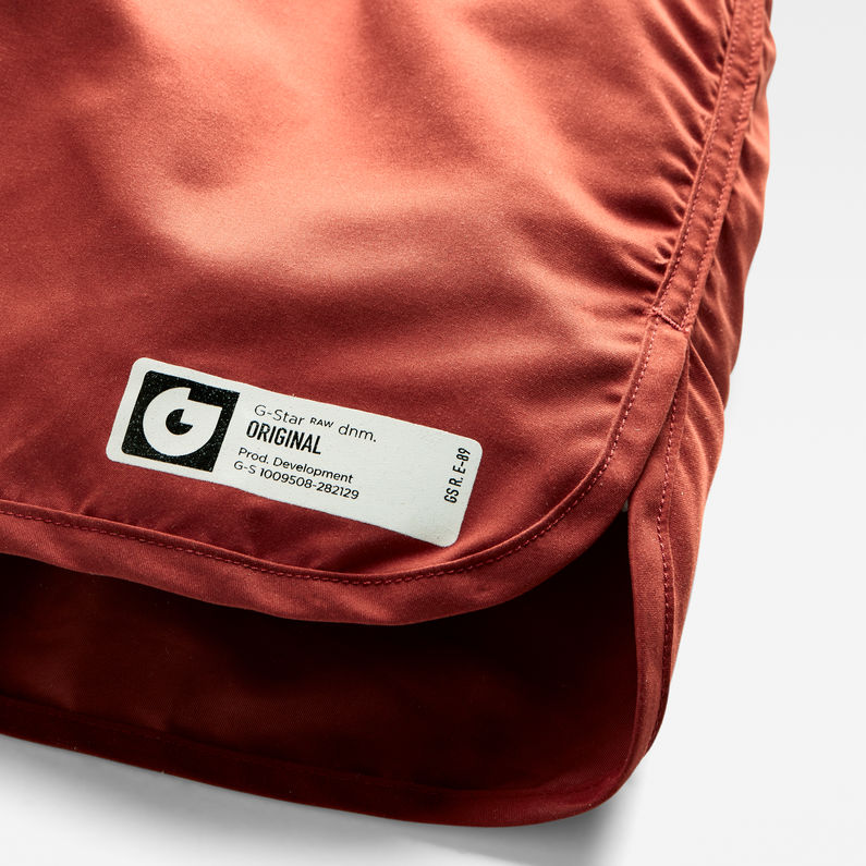 G-STAR® Carnic Solid Swim Shorts Red detail shot