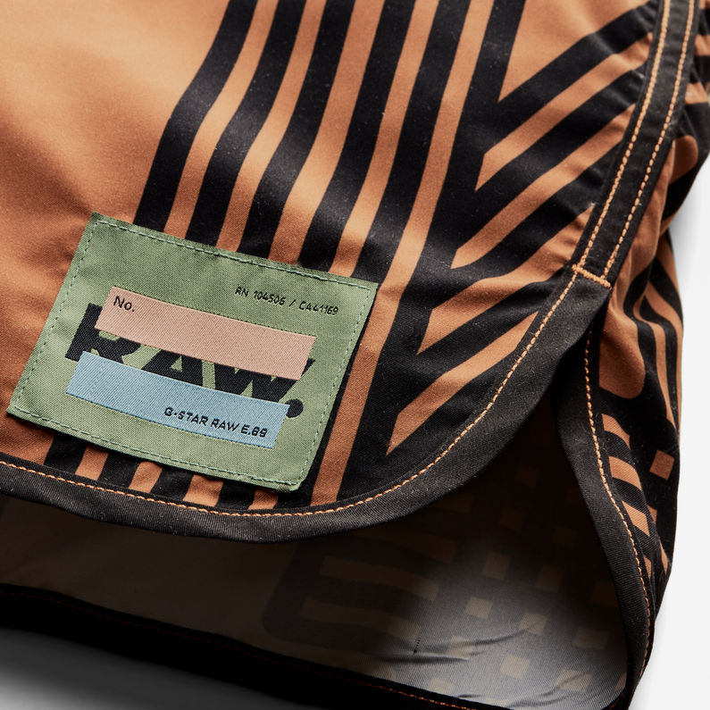 G-STAR® Carnic Raw Allover Swim Shorts Multi color detail shot