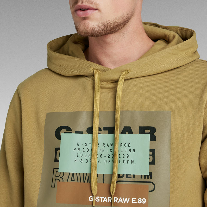 G-Star RAW® Originals Hooded Sweater Brown