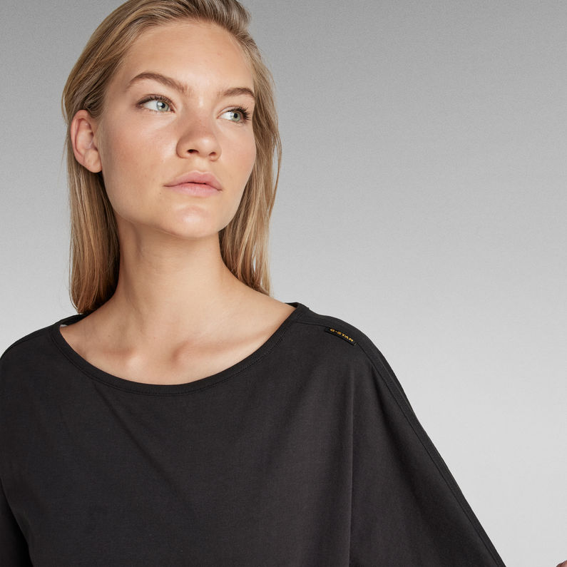 G-Star RAW® Boatneck Loose Top Schwarz