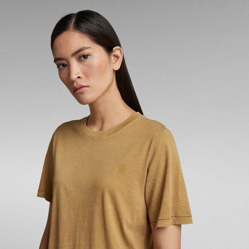 G-STAR® Regular Fit Overdyed T-Shirt Brown