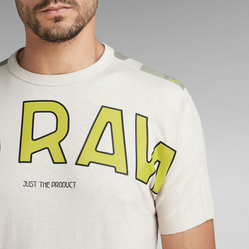 G-Star RAW® Gsraw Back Camo Allover Graphic T-Shirt Beige