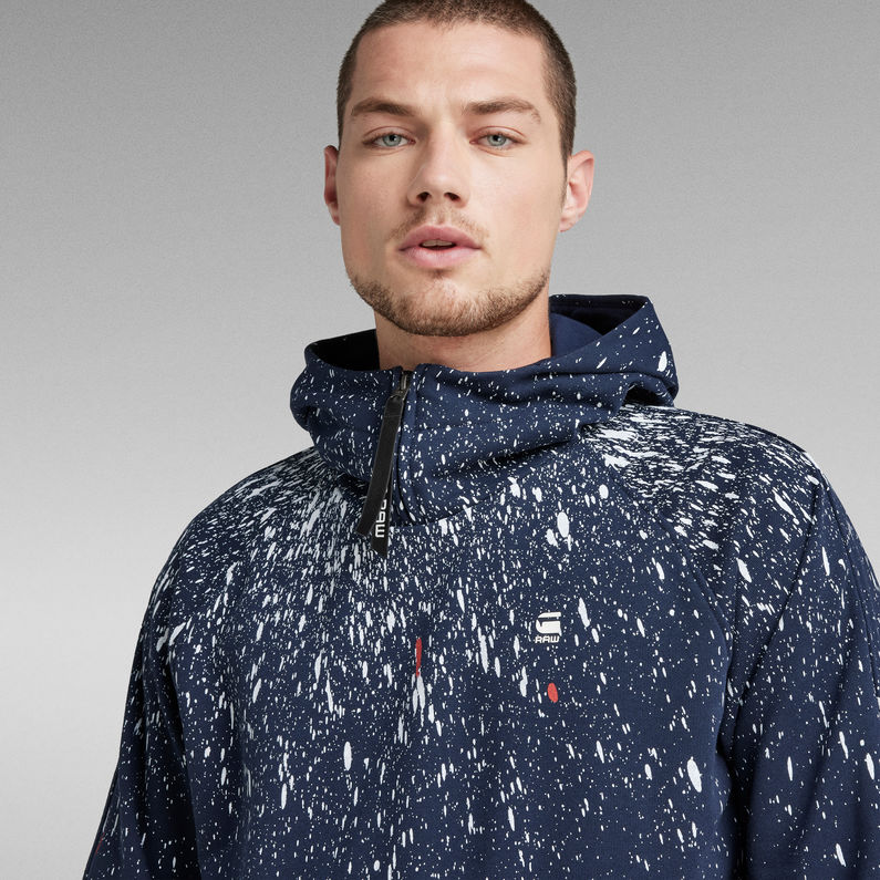 G-STAR® Cadet Strett Splatter Hooded Sweater Multi color