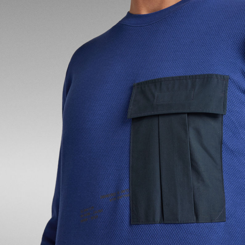 G-Star RAW® Lightweight Slanted Pocket Sweater Medium blue