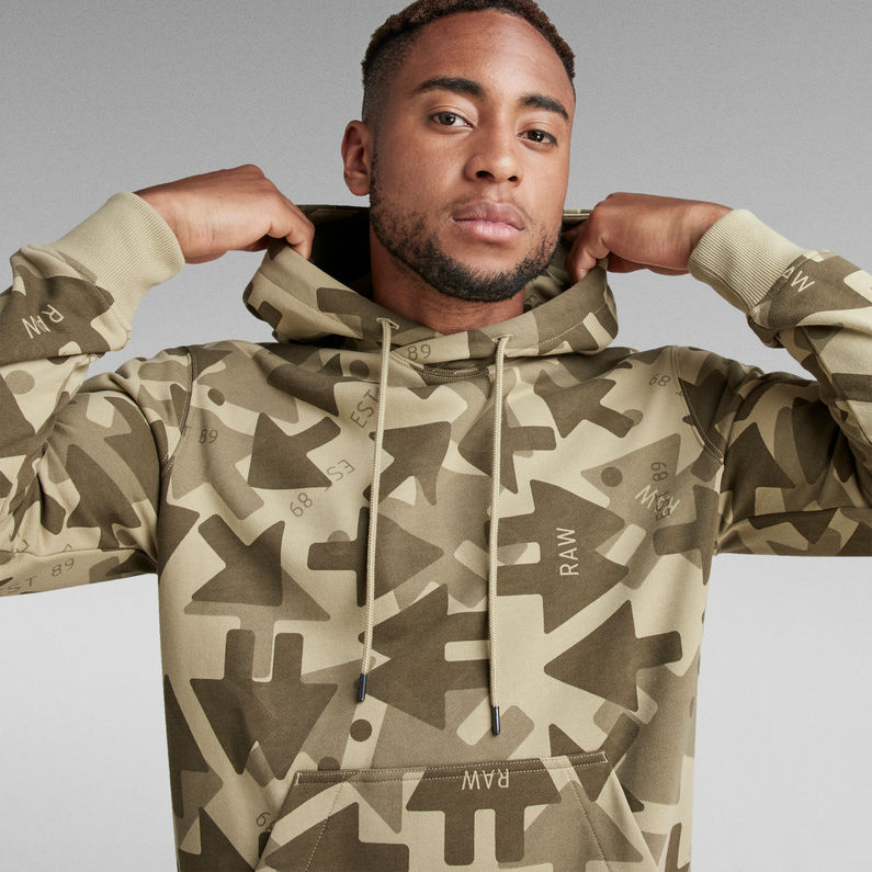 G-STAR® Arrow Camo Hooded Sweater Multi color