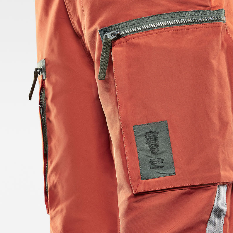 G-STAR® E Cargo 2 in 1 Pants Orange fabric shot