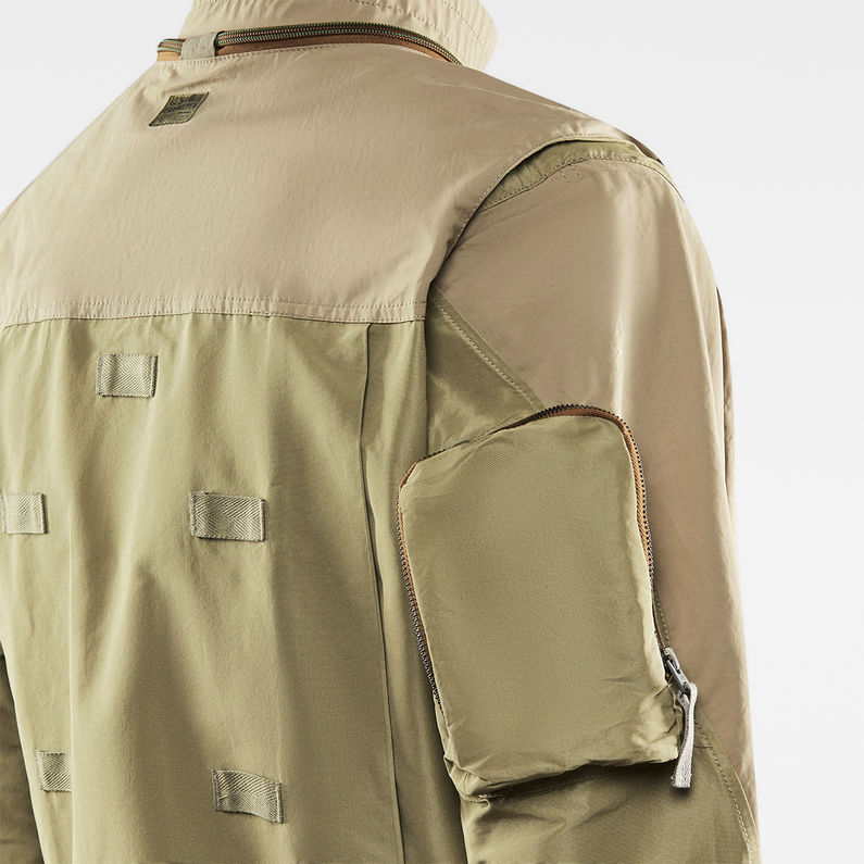 G-STAR® Gilet de survie E 72H Chocho Beige fabric shot