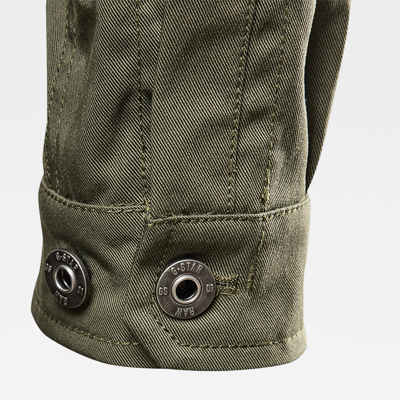 G-STAR® E Mysterious Overshirt Grün fabric shot