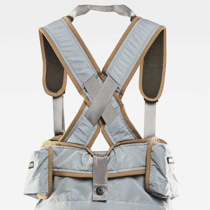 G-STAR® E Dungaree Hose Hellblau fabric shot