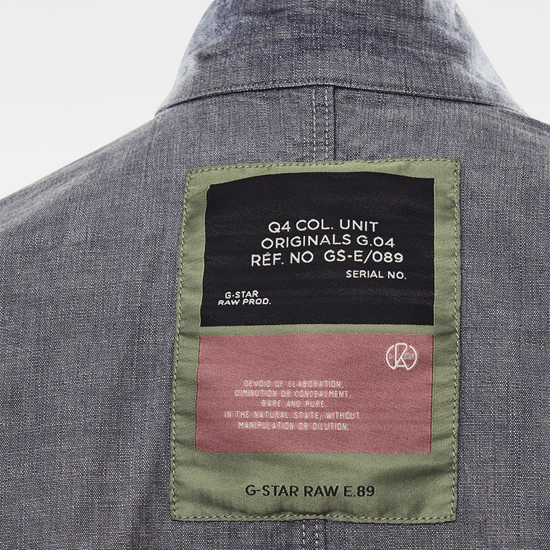 G-Star RAW® E Zipped Jumpsuit Hellblau detail shot