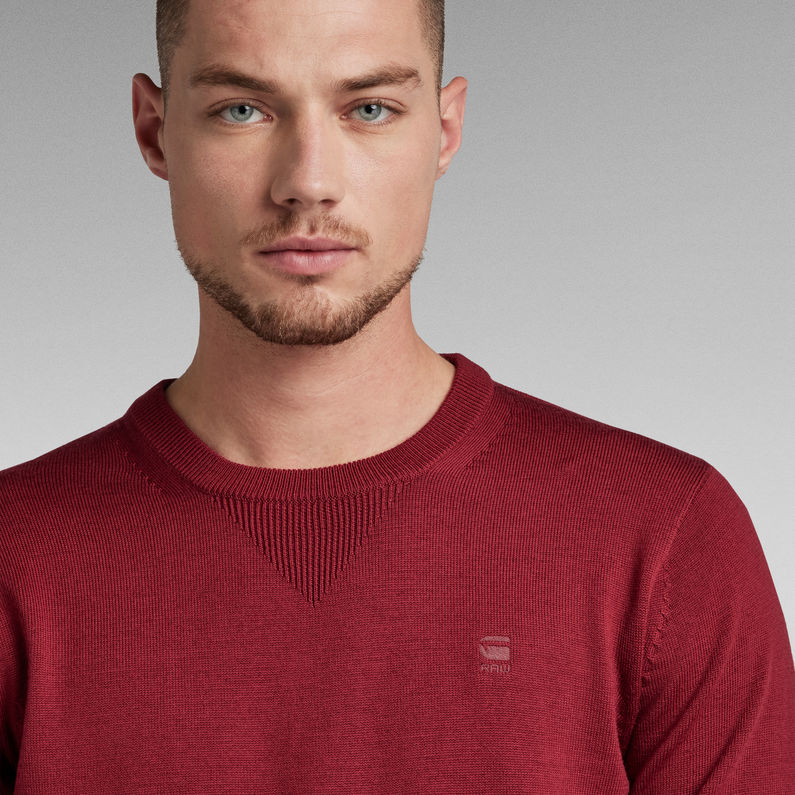 G-Star RAW® Premium Basic Knitted Sweater 赤