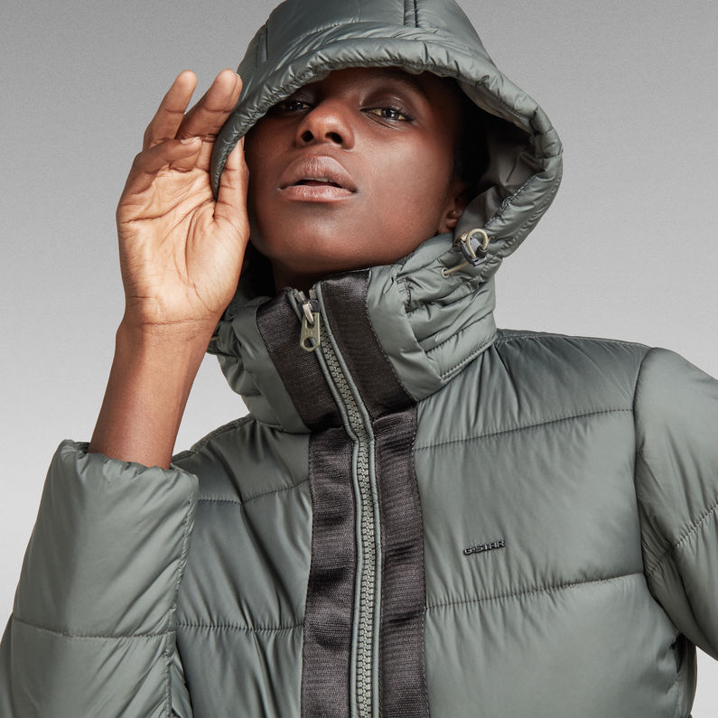 G-STAR® Meefic Hooded Padded Jacke Grau