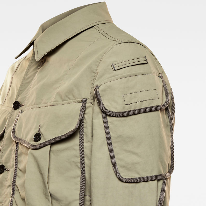 E Multi Pocket Canvas Indoor Jacket