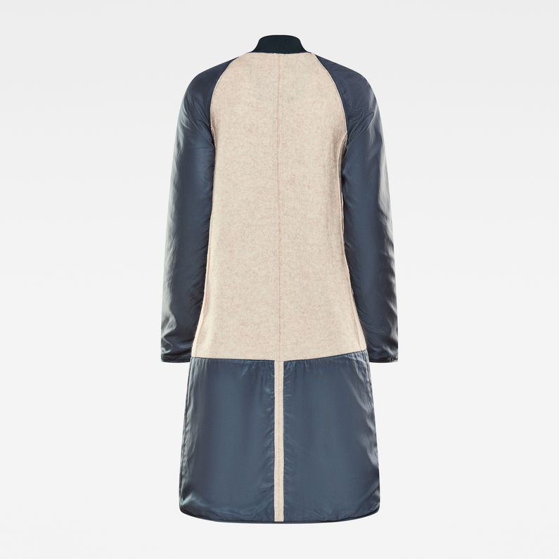 G-STAR® E Long 2 in 1 Trenchcoat Grau detail shot