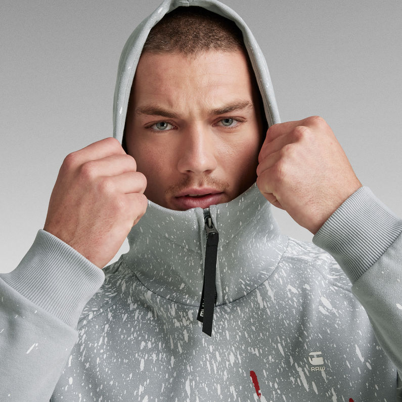 G-STAR® Cadet Strett Splatter Hooded Sweater Multi color