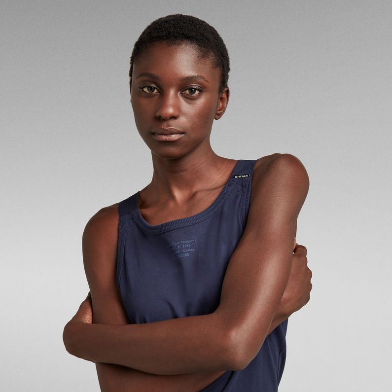 G-Star RAW® Robe Adjustable Tank Bleu foncé