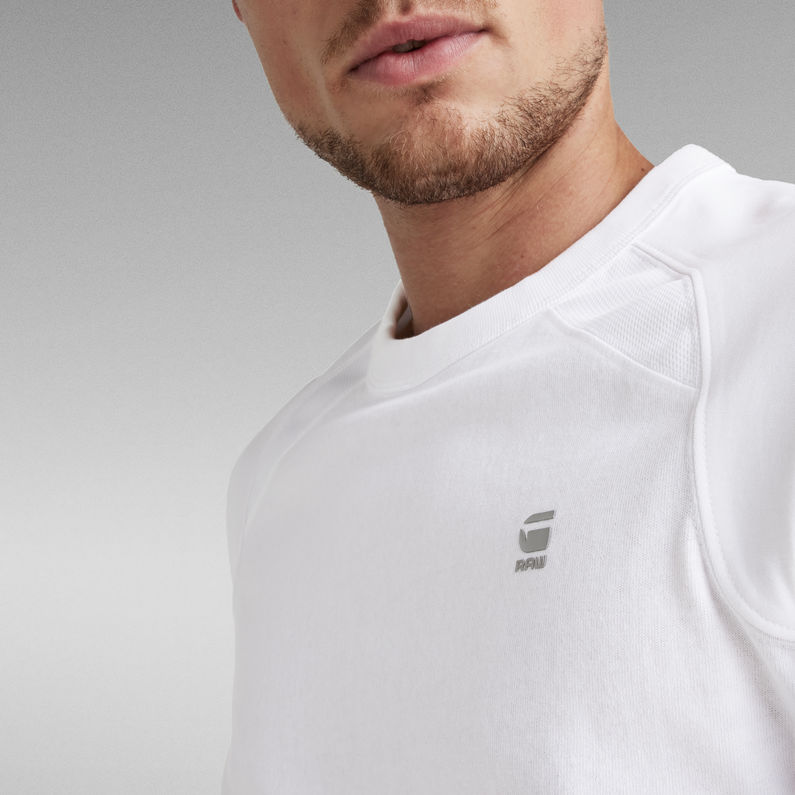 G-STAR® Moto Neoprene G logo T-Shirt White