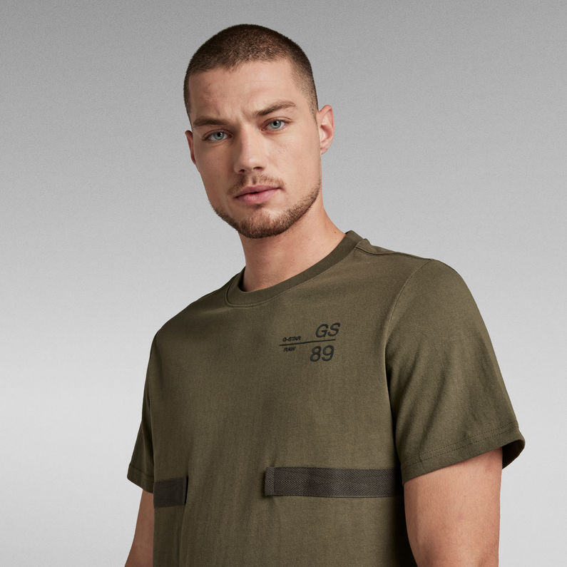 Tape Detail T-Shirt | Green | G-Star RAW® ZA