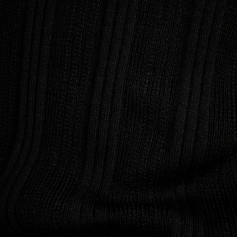 G-Star RAW® Rib Mock Knitted Dress Black