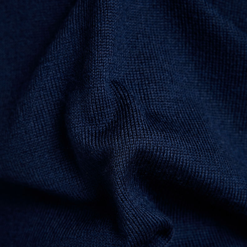 G-Star RAW® Robe Cross V Knitted Bleu foncé