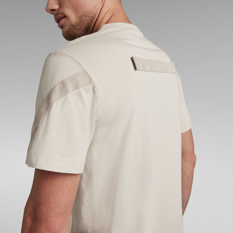 G-STAR® T-shirt Astro Back Tape Beige