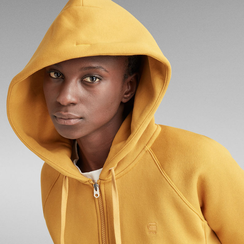 G-Star RAW® Premium Core 2.0 Hooded Zip Through Sweatshirt Gelb