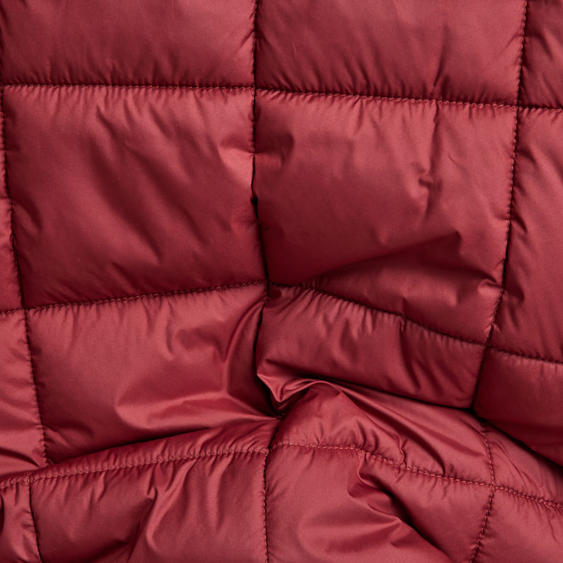 G-STAR® Meefic Square Quilted Hooded Jacke Rot