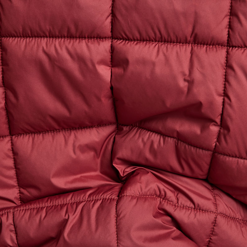 G-Star RAW® Meefic Square Quilted Hooded Jacket Red