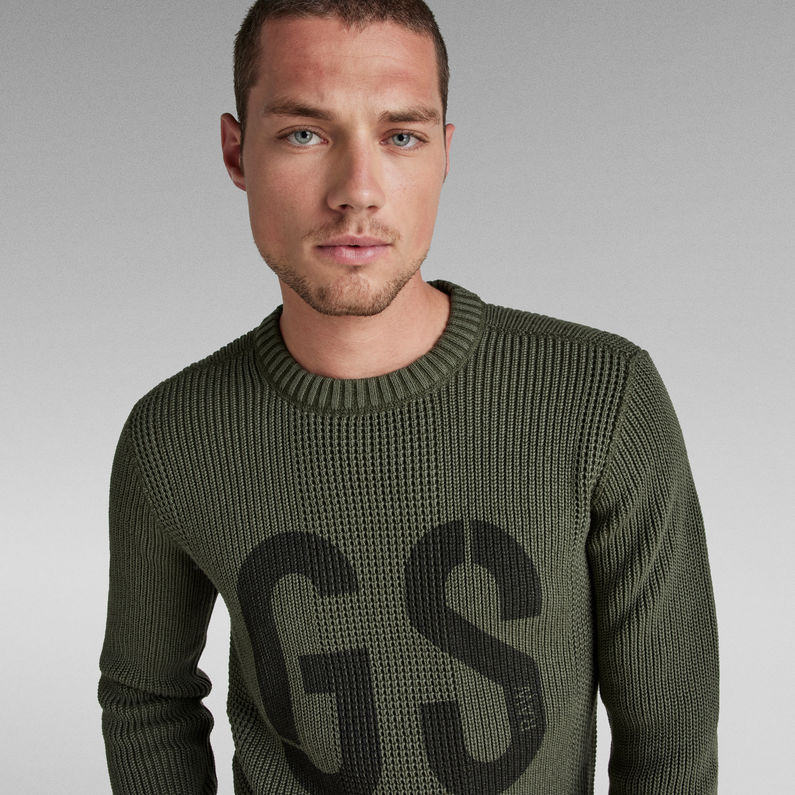 G-STAR® GS Structure Knitted Sweater Grey