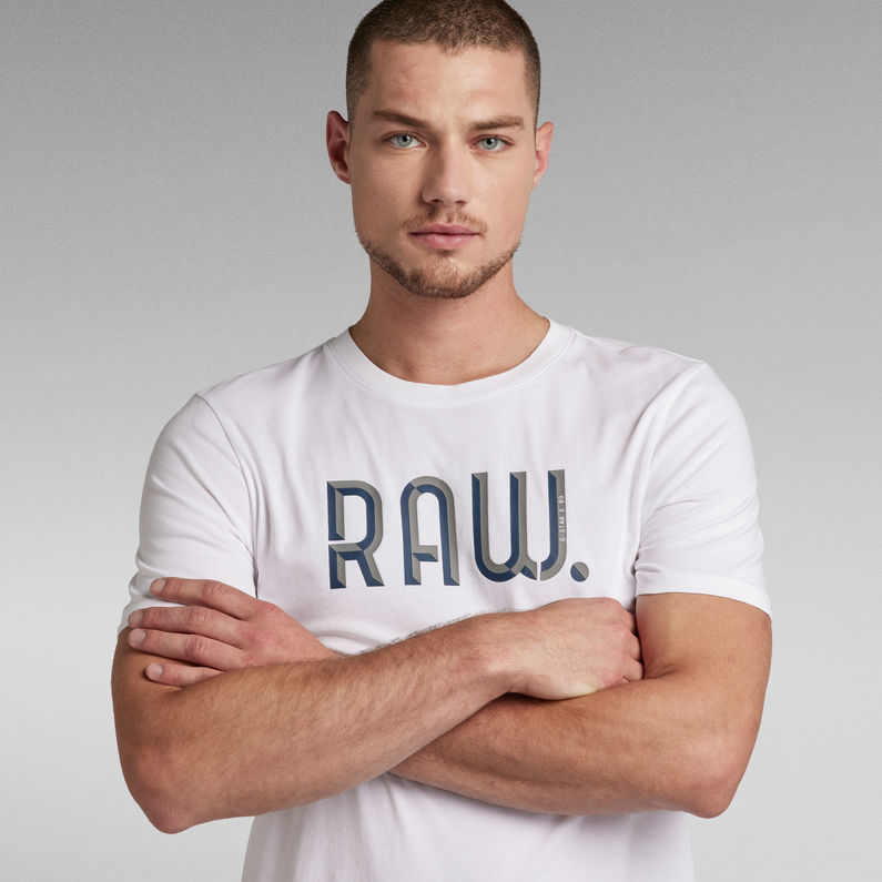 G-Star RAW® 3D RAW. Slim T-Shirt White