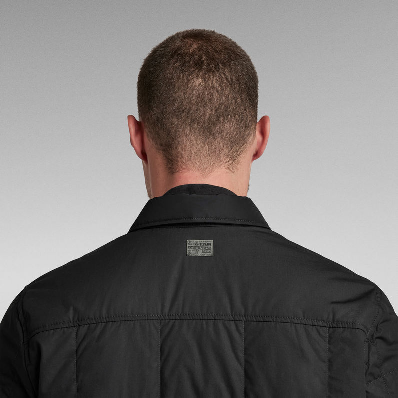 G-STAR® Postino Quilted Overshirt Schwarz
