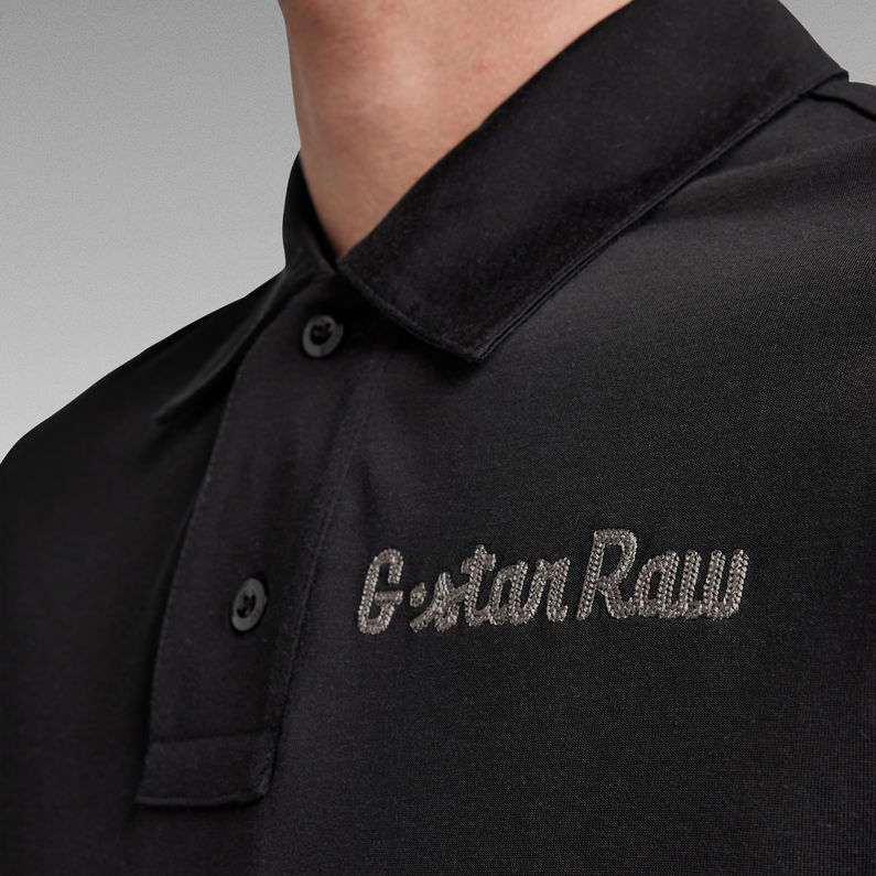 G-Star RAW® Embro Logo Poloshirt Schwarz