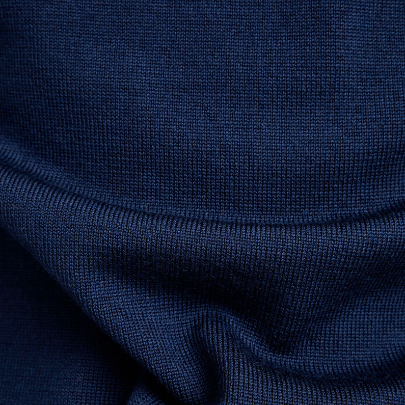 G-Star RAW® Pull Premium Basic Knitted Bleu foncé