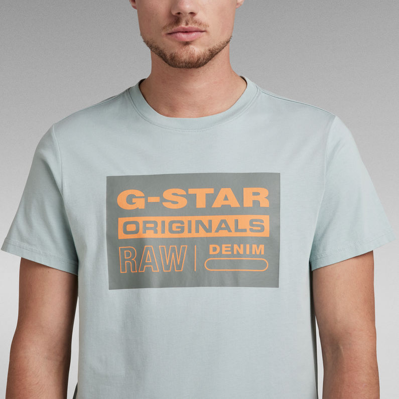 G-Star RAW® Originals Logo T-Shirt Hellblau