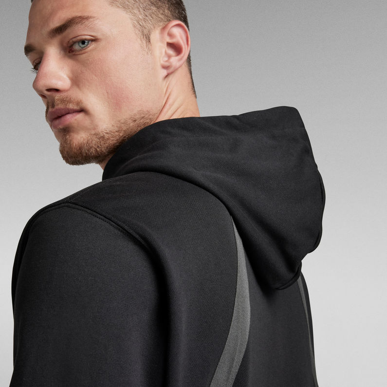 G-Star RAW® Back Tape Hooded Sweater Black