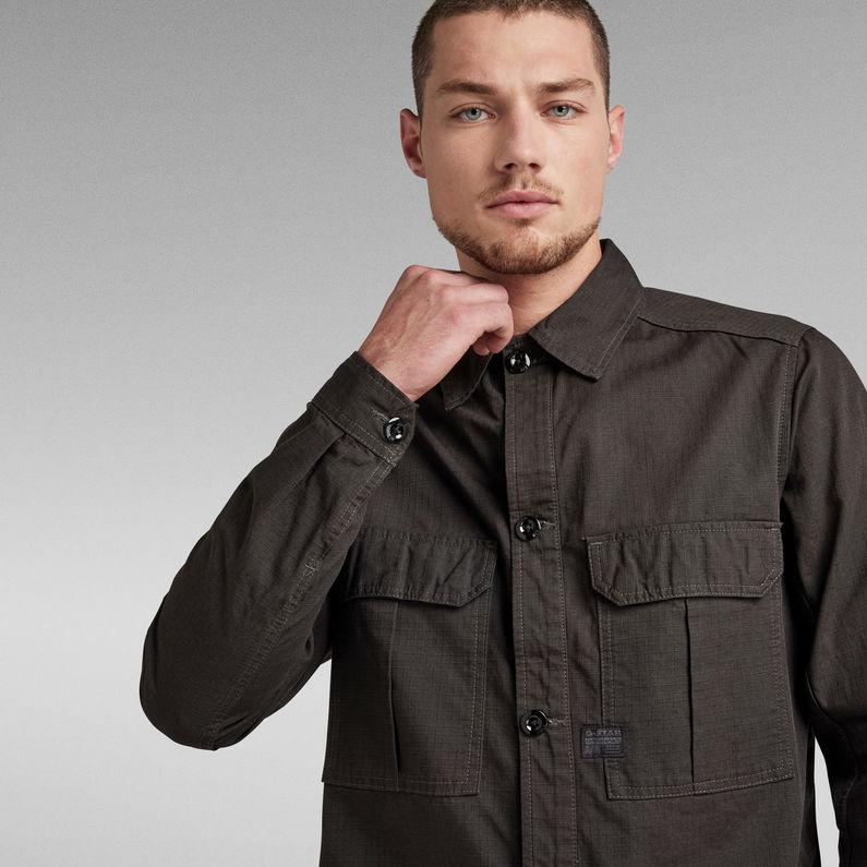 G-Star RAW® 2 Flap Pocket Relaxed Overshirt Grey