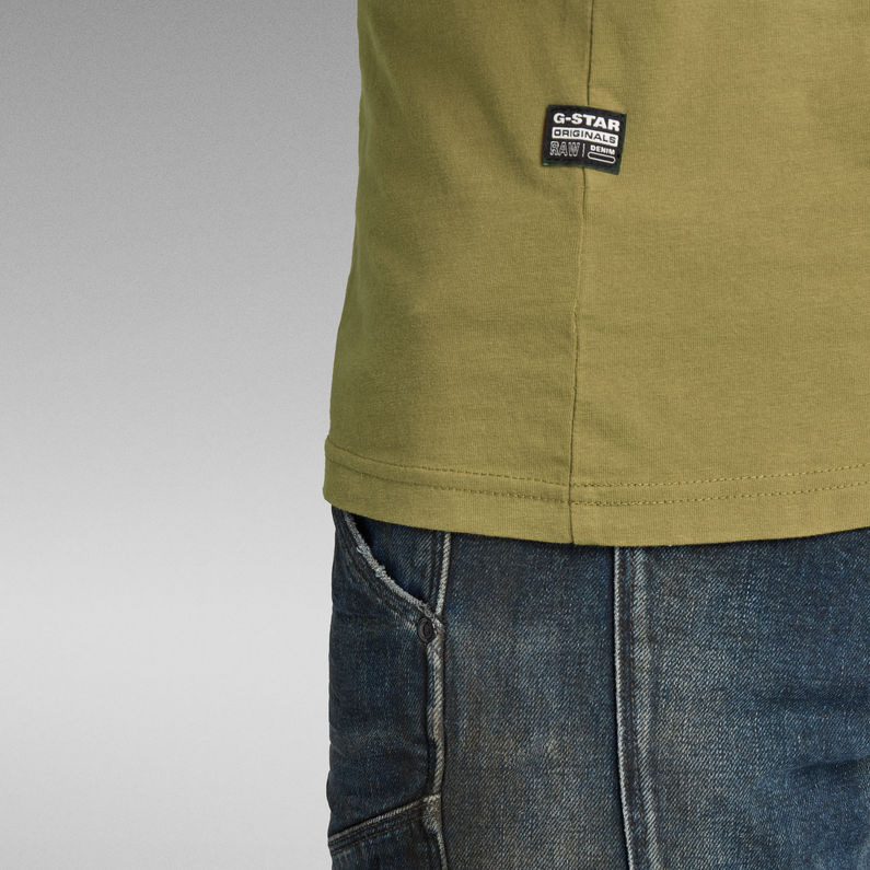 G-STAR® Camiseta Back Graphic 89 Slim Verde