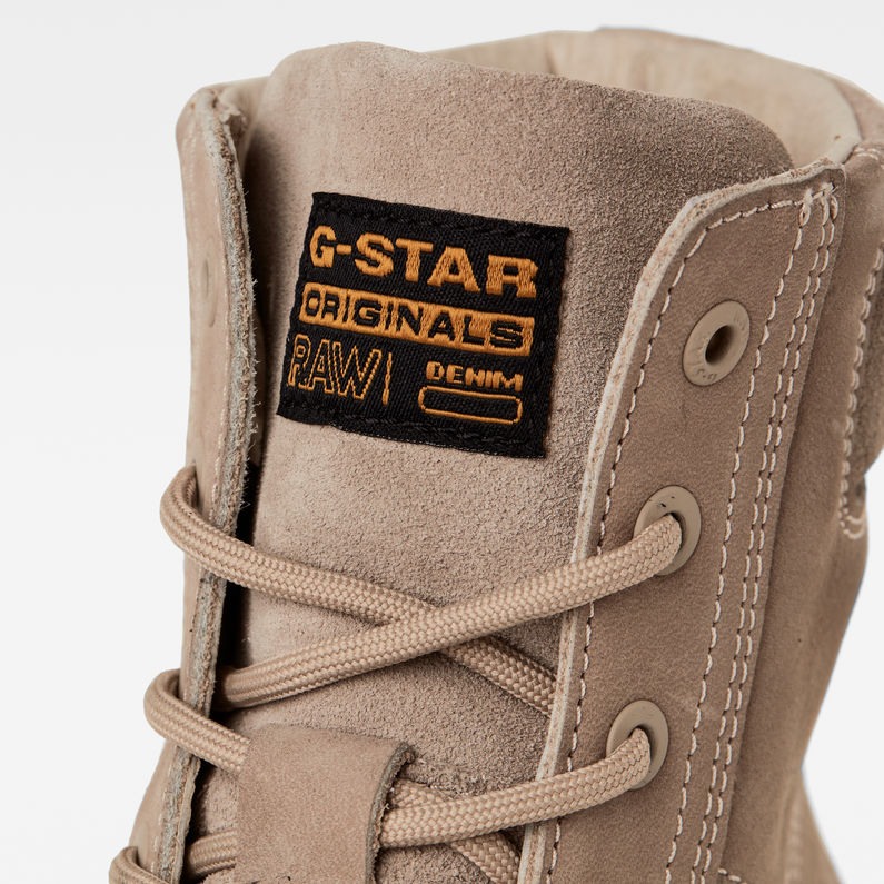G-STAR® Bottines Noxer High Nubuck Brun detail