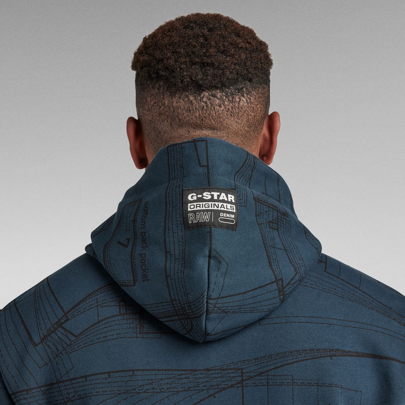 G-STAR® Pattern Detail AO Hoodie Multi color